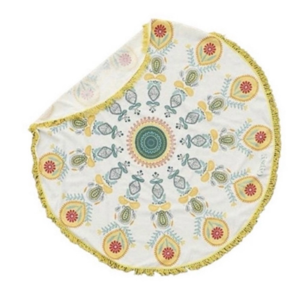 Gypsy 05 The Boho Beach Roundie - yellow paisley